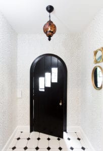 entry-with-black-door-wallpaper