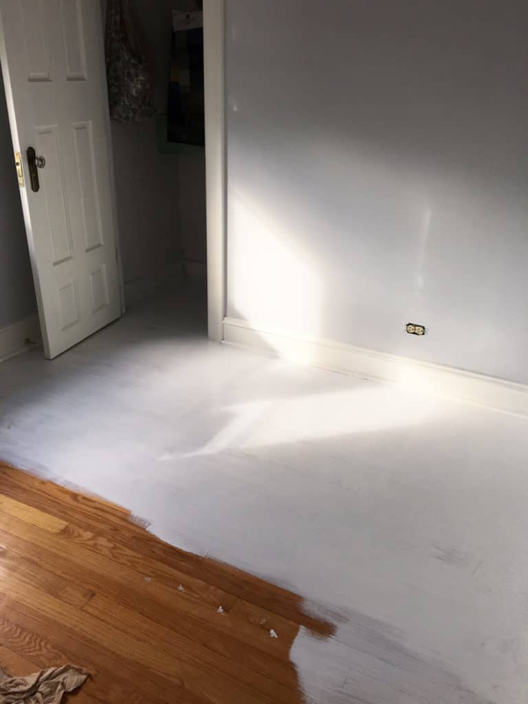 Painting A Wood Floor White