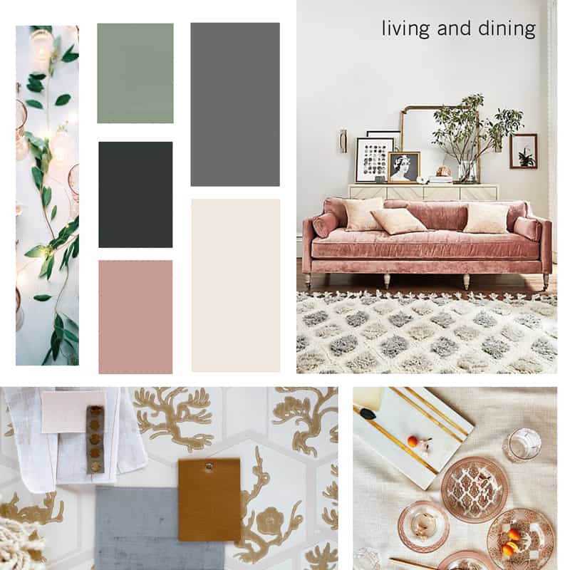 free house interior design mood board samples