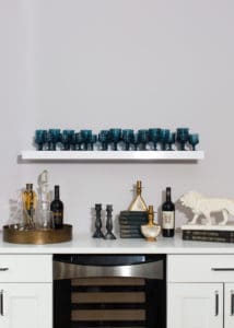 built-in home bar