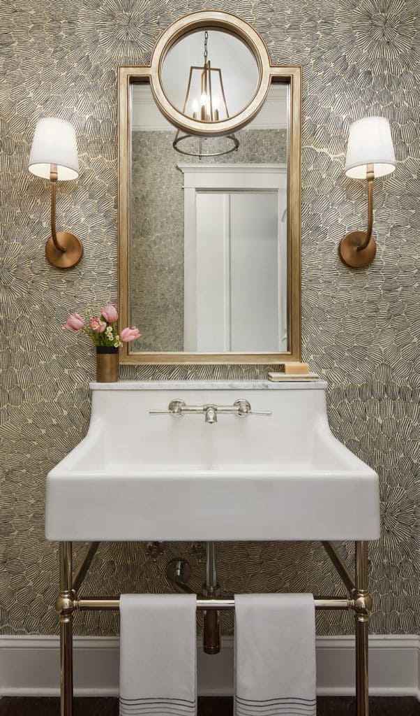 Spring Themed Powder Room Makeover with Ferguson Showrooms