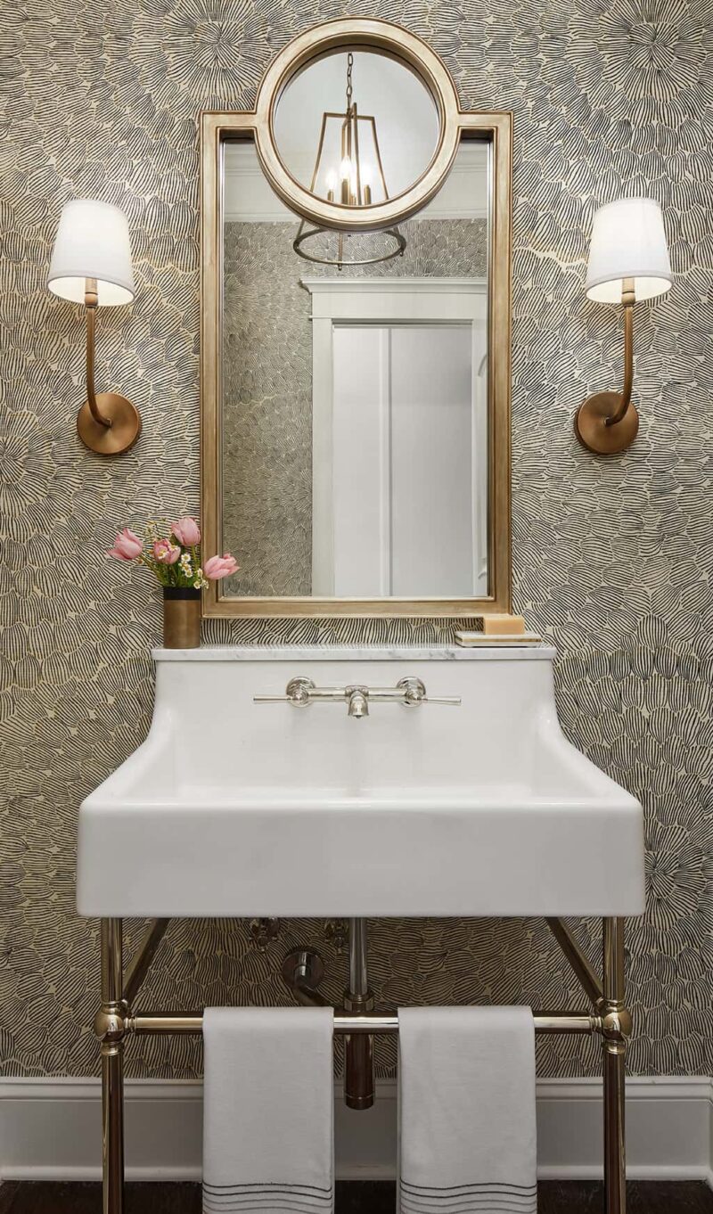 Spring Themed Powder Room Makeover with Ferguson Showrooms
