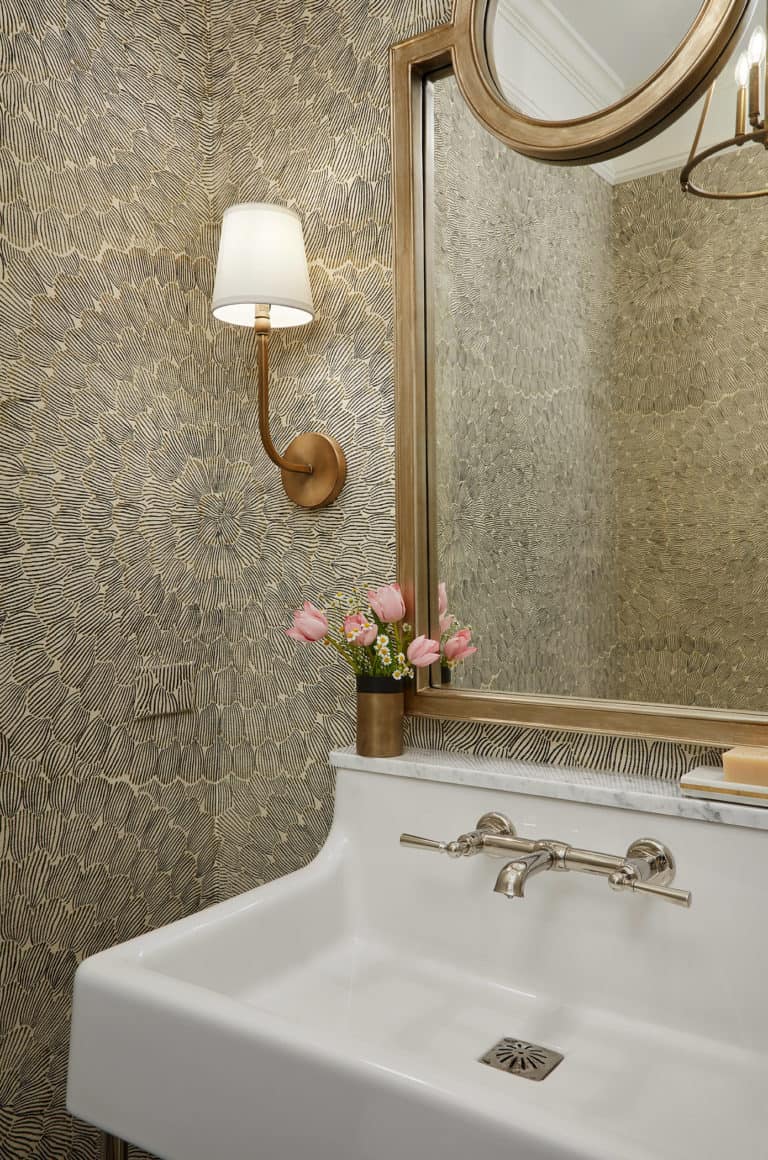 Spring Themed Powder Room Makeover with Ferguson Showrooms