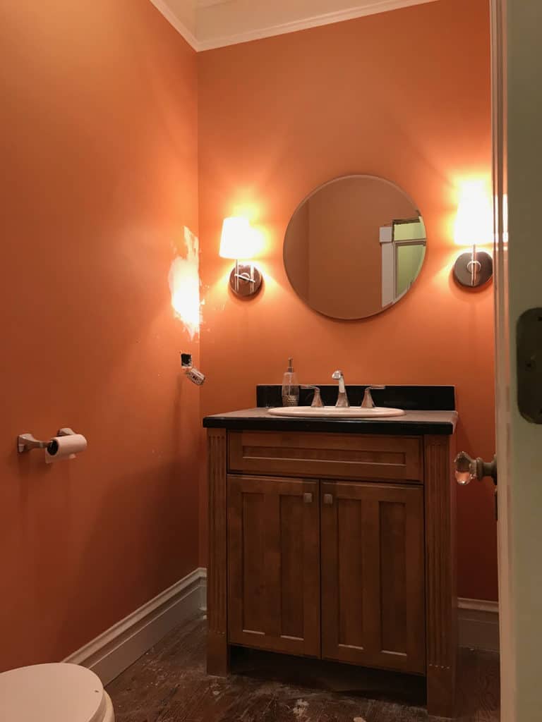 Spring Themed Powder Room Makeover with Ferguson Showrooms