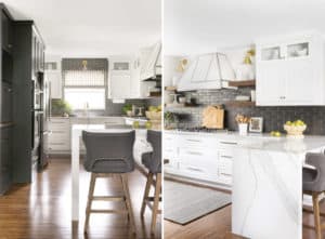 gray+white+kitchen+quartz+countertops