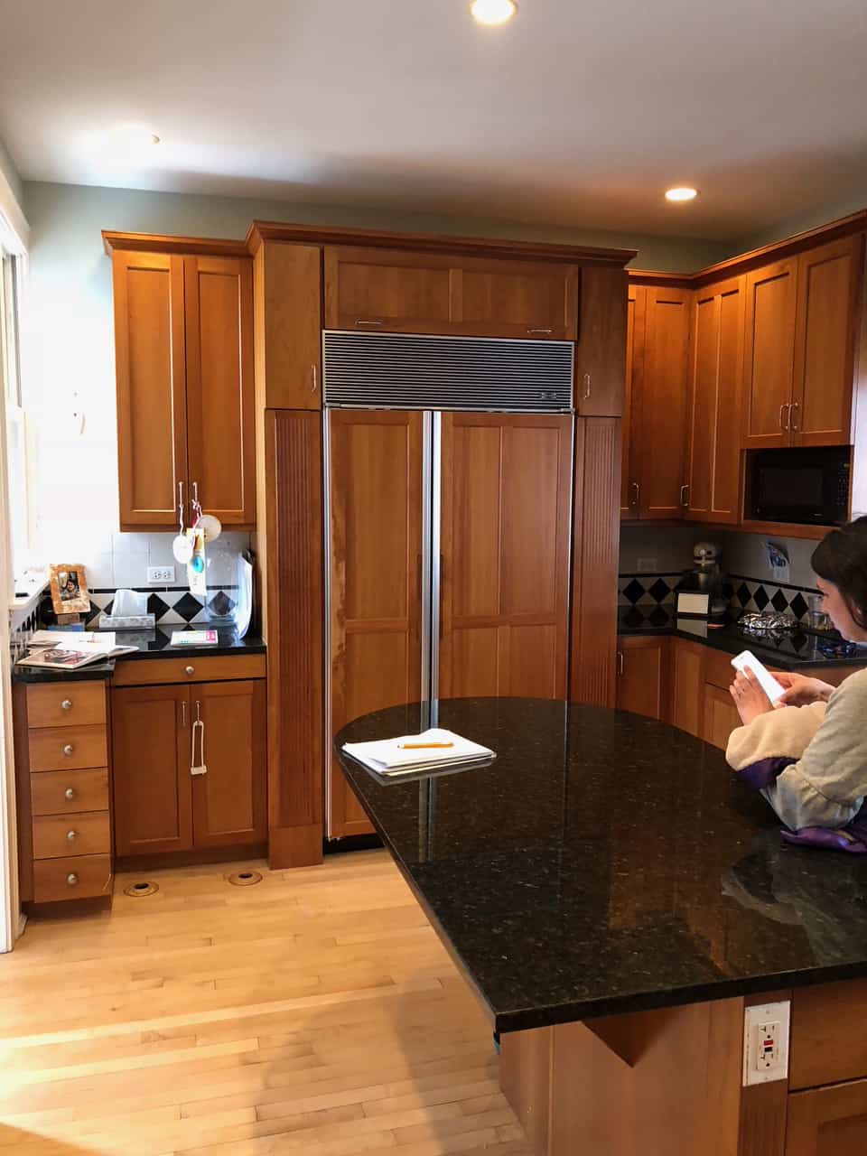 gray+kitchen+cabinets+kitchen+design+before - Centered by Design