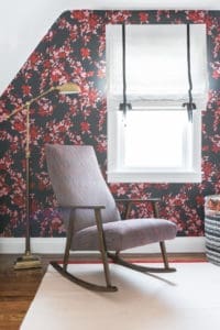 Centered by Design Portfolio, Farrow & Ball floral wallpaper